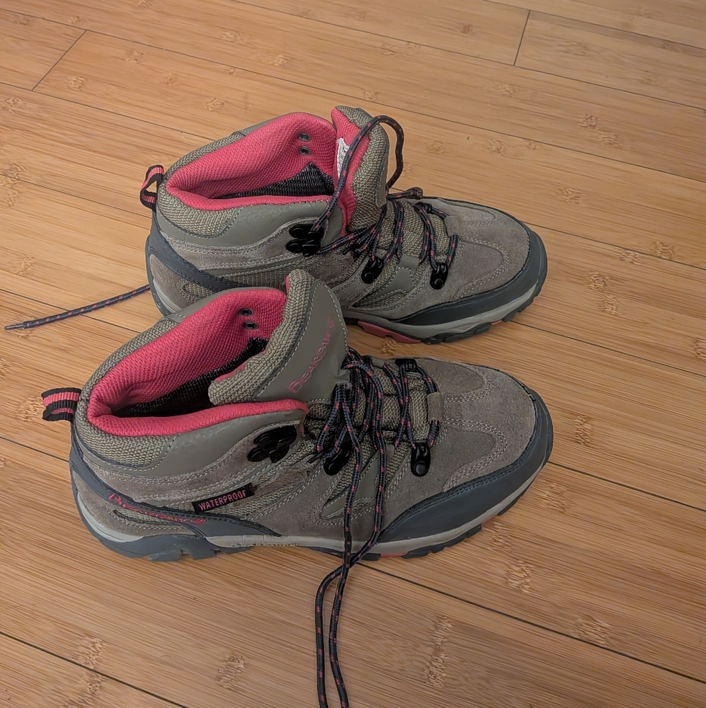 BearPaw Tan and Hot Pink Women's Boots